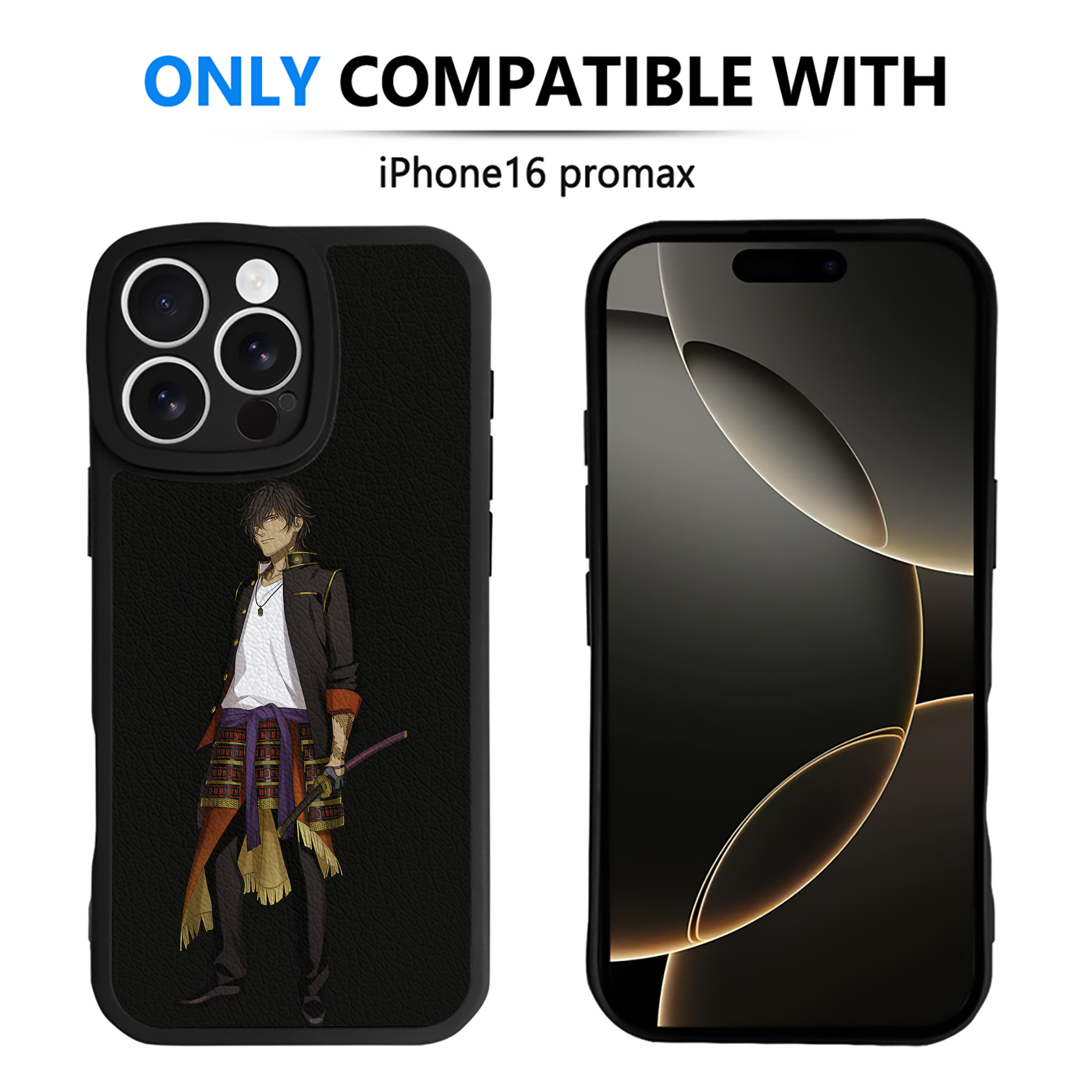 （画像用） 刀剣乱舞 Touken Ranbu 【iPhone 16シリーズ対応】シリコンスマホケース（レザー調） 材質：シリコン